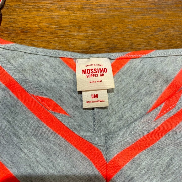 Grey and orange summer dress - Picture 2 of 2